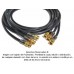 Cable Coaxial Digital BNC 3 Vías 40 m, ensamblado, terminales en oro